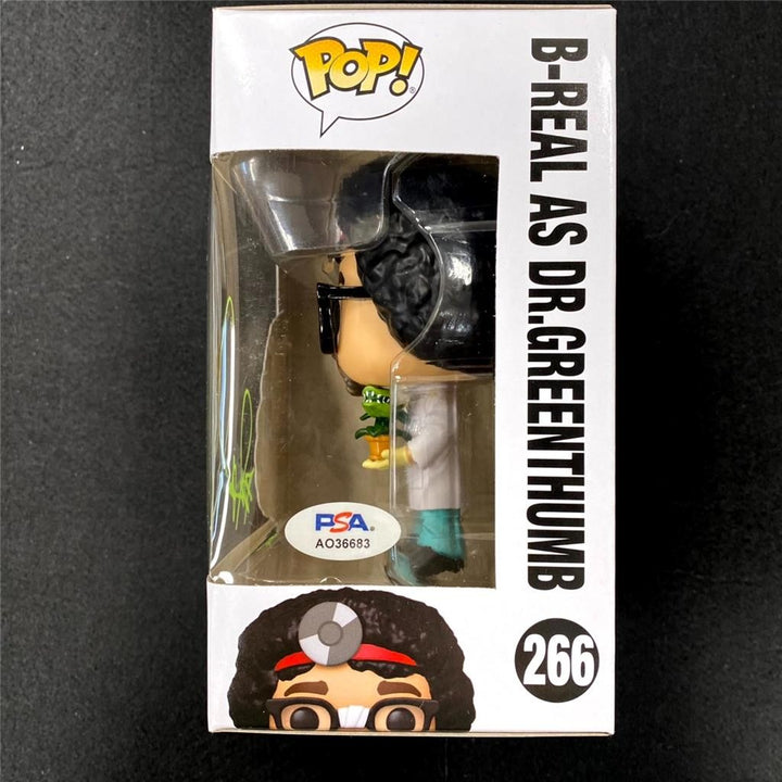 B-Real signed Cypress Hill Dr. Greenthumb Funko Pop! 266 figure autograph PSA