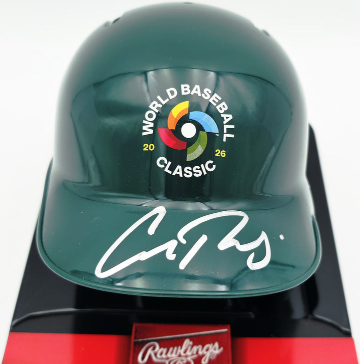 Cal Raleigh Auto Team USA Green 2026 WBC Logo Mini Batting Helmet Fanatics & MLB