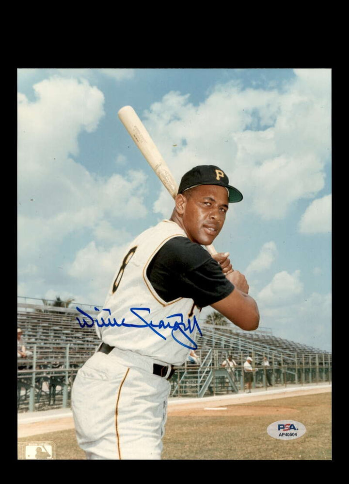 Willie Stargell PSA DNA Autograph 8x10 Photo Signed Pirates