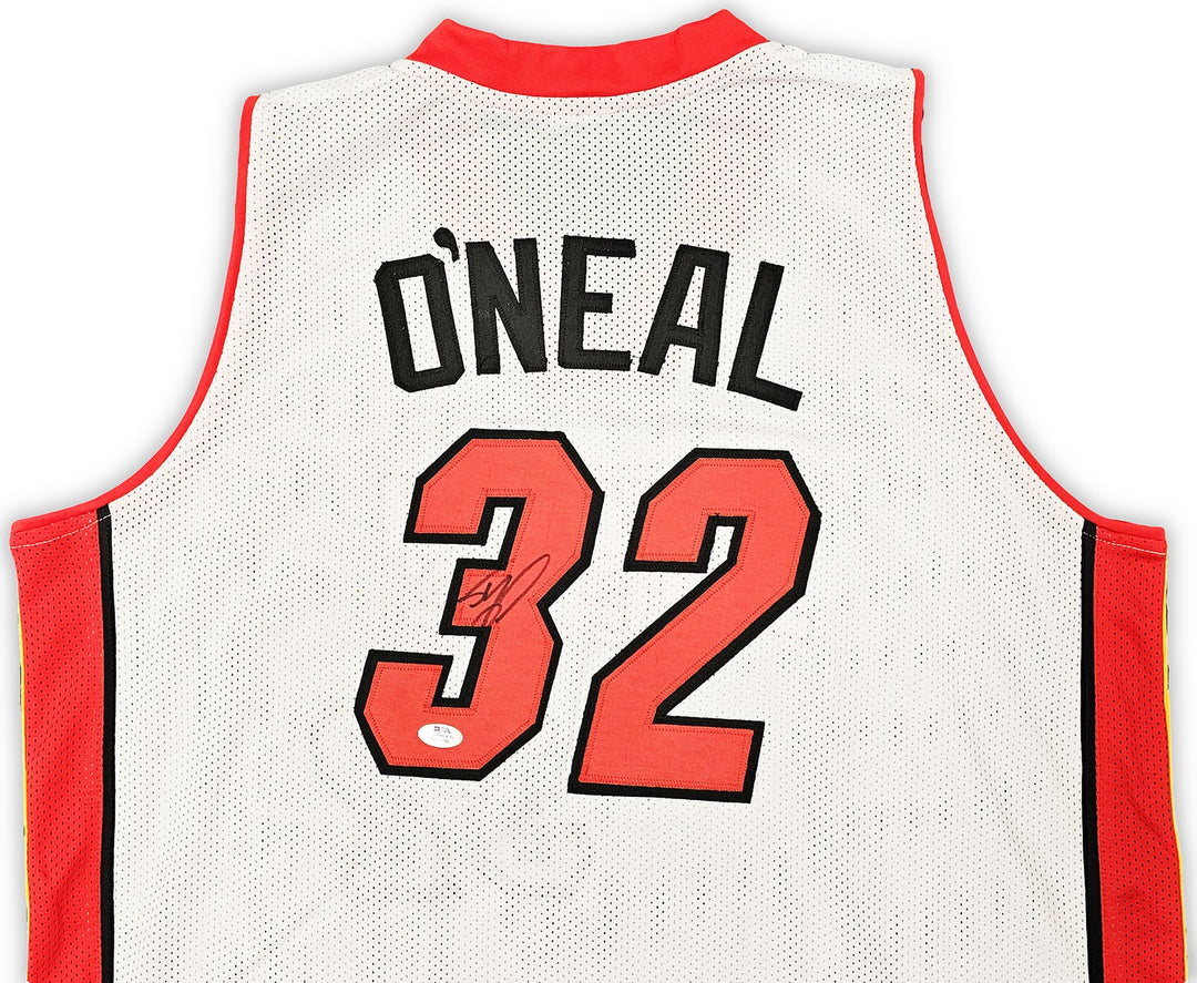 Miami Heat Shaquille Shaq O'Neal Autographed Signed White Jersey PSA/DNA
