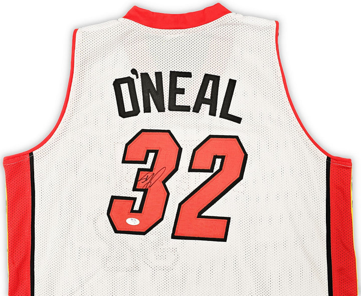 Miami Heat Shaquille Shaq O'Neal Autographed Signed White Jersey PSA/DNA