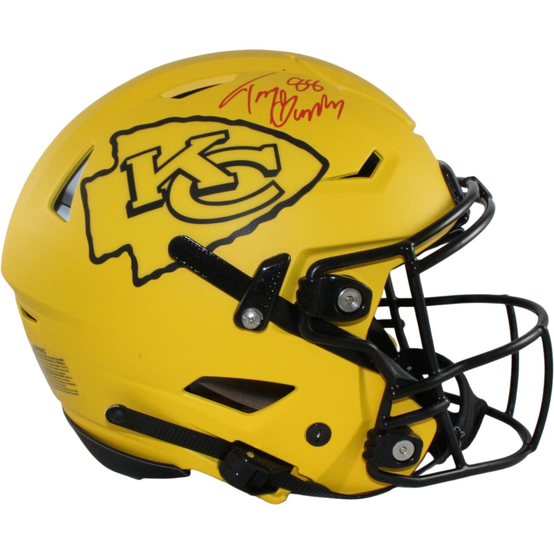 Tony Gonzalez Autographed Kansas City Chiefs SpeedFlex Rave Helmet Beckett 56430