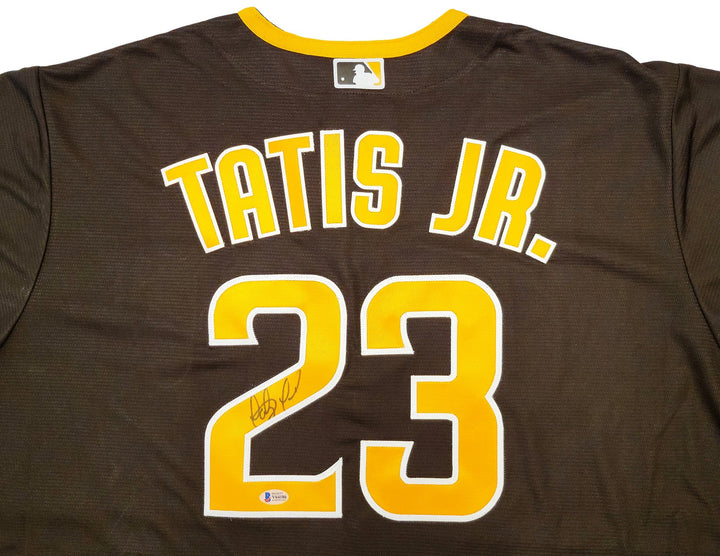 San Diego Padres Fernando Tatis Jr. Signed Brown Nike Jersey Size XXL Beckett