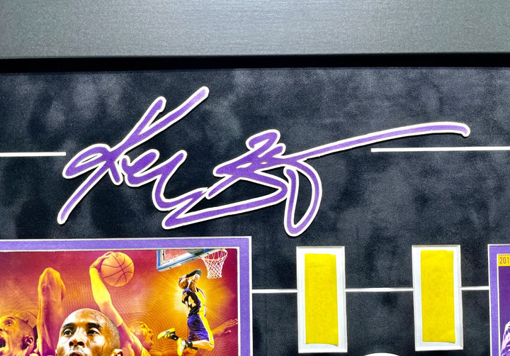 Kobe Bryant Lakers Game Used Ticket, Floor & Last Game Confetti Framed #D/50 COA