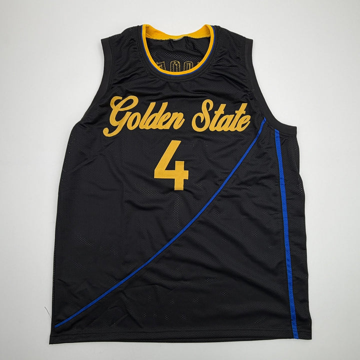 Autographed/Signed Moses Moody Golden State Black Jersey Beckett BAS COA