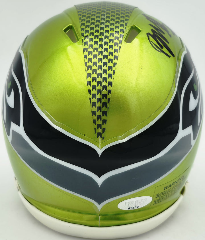 Byron Murphy II Signed Seattle Seahawks Flash Green Speed Mini Helmet MCS Holo