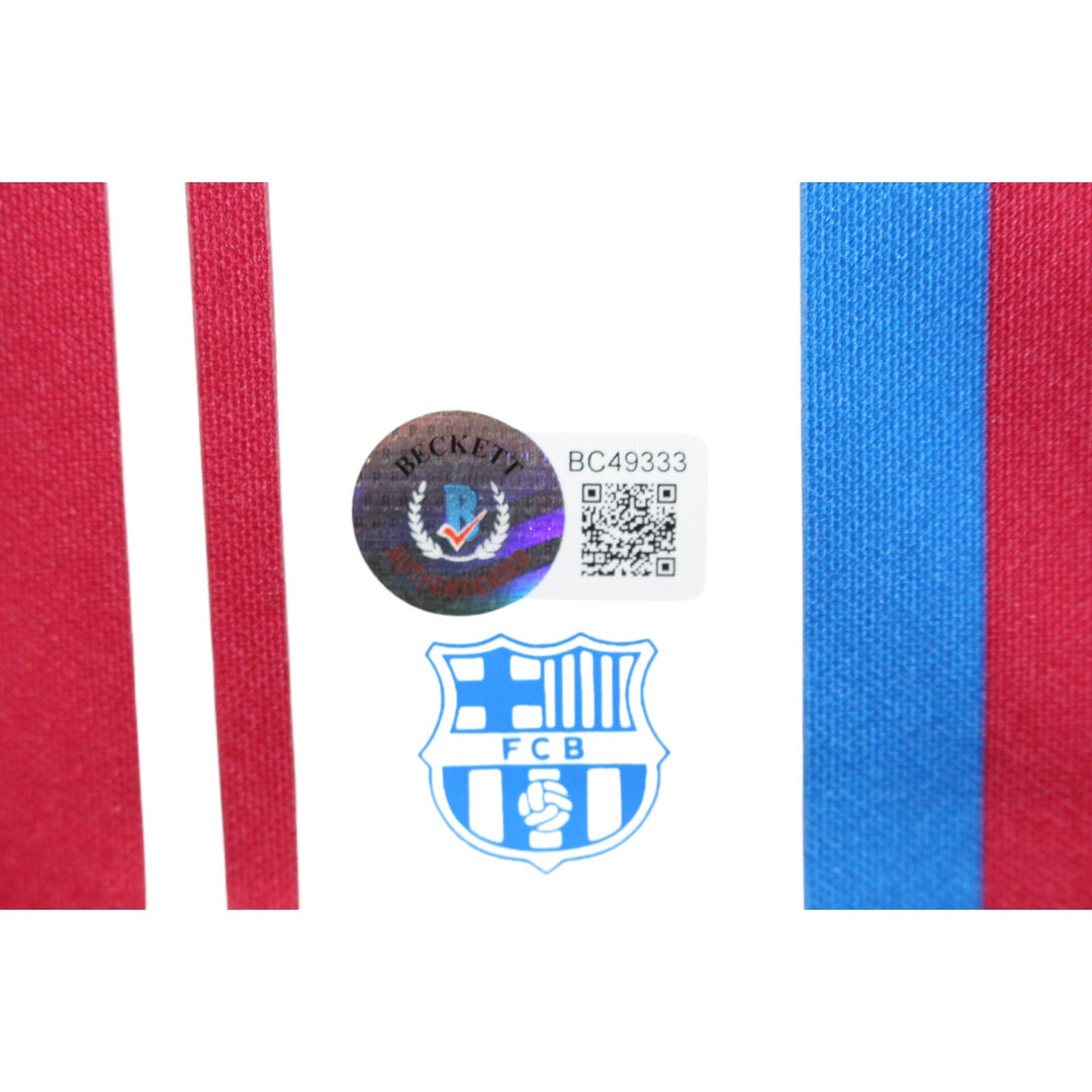 Sergio Aguero Autographed/Signed Barcelona F.C. Jersey Beckett 43474