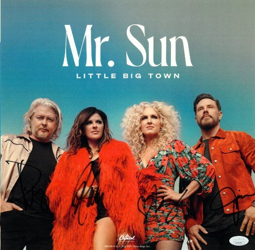 Little Big Town Band Signed 2022 MrSun 11x11 Art Card/Album/Tangerine Record-COA