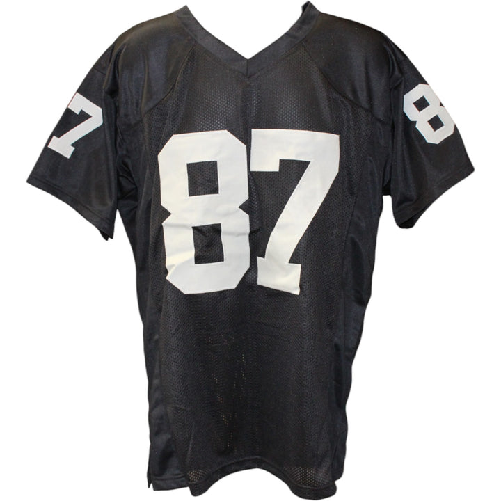 Dave Casper Autographed Pro Style Black sz XL Jersey Beckett Witness 51632