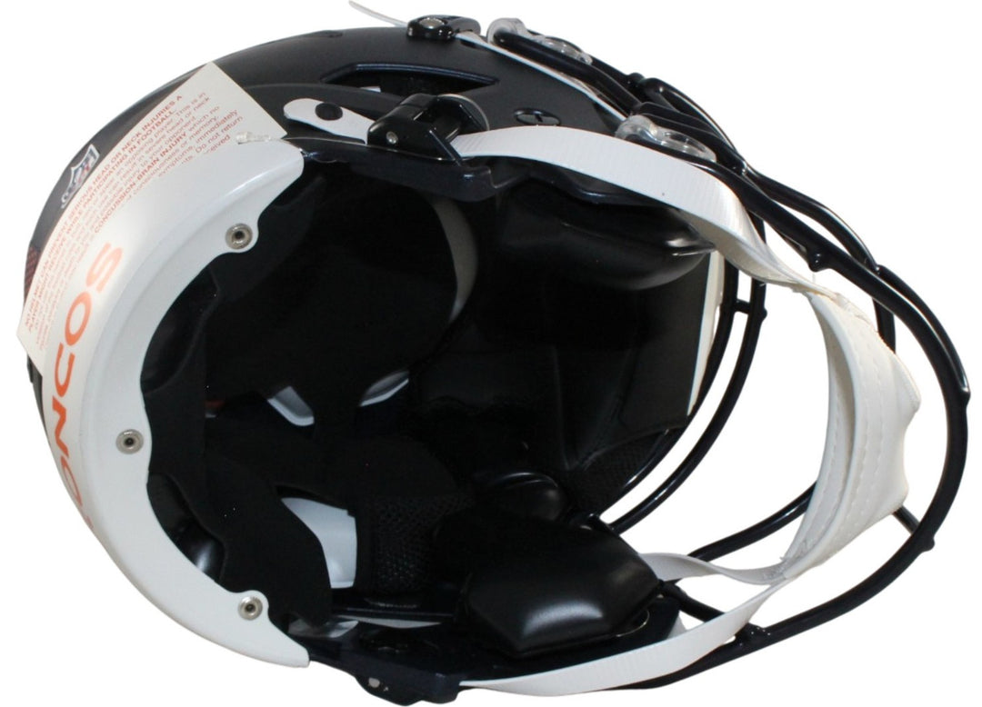 John Elway Autographed Denver Broncos SpeedFlex Helmet Beckett Witness 55375