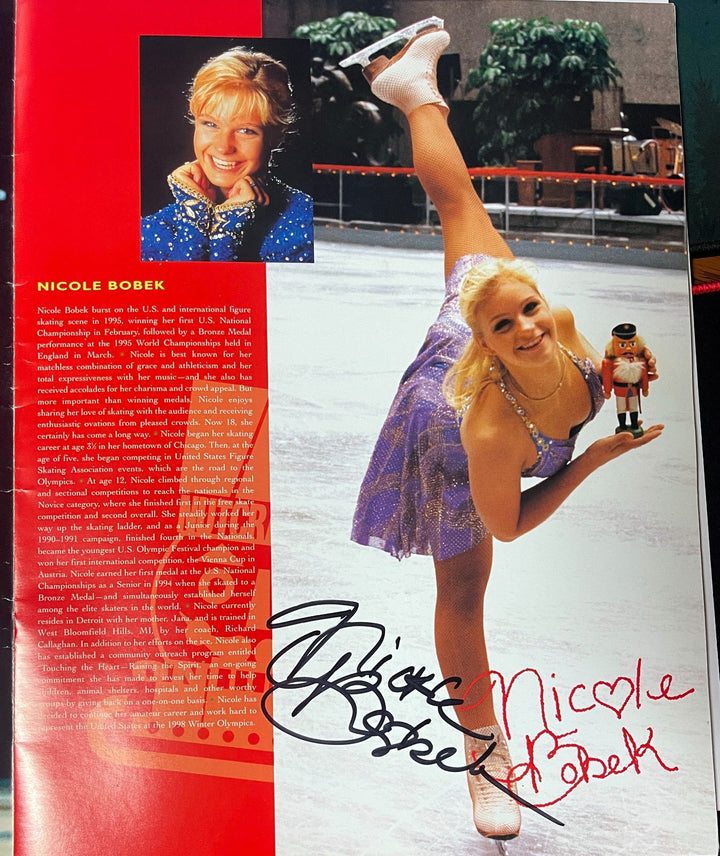 Nutcracker on Ice Skating Program signed by 4-Peggy Fleming/Bobek/Eldredge/Orser