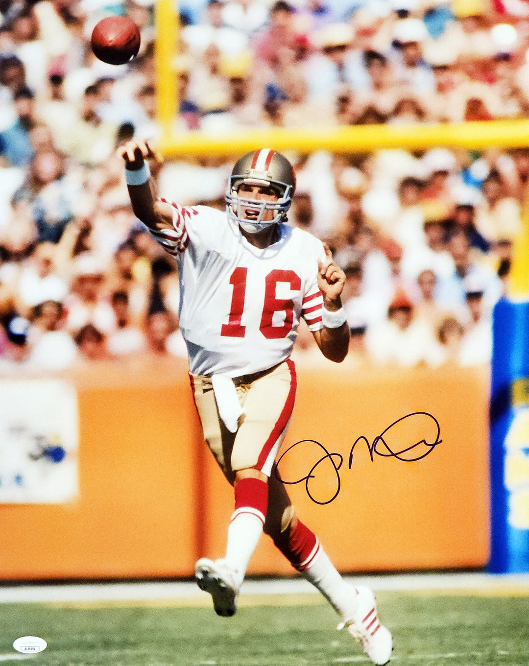 Joe Montana Autographed Signed 16x20 Photo San Francisco 49ers JSA