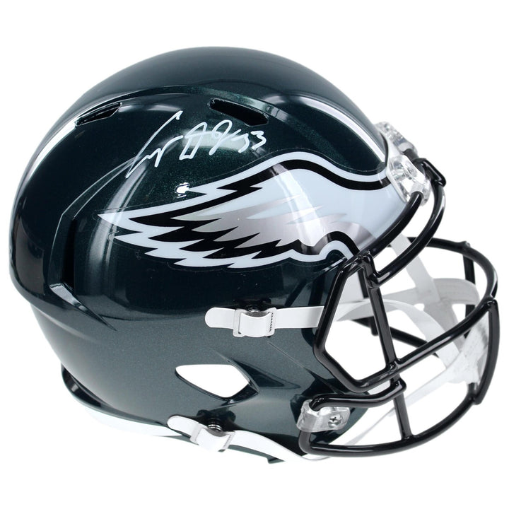 Cooper DeJean Autographed Philadelphia Eagles Full Size Helmet Fanatics Signed