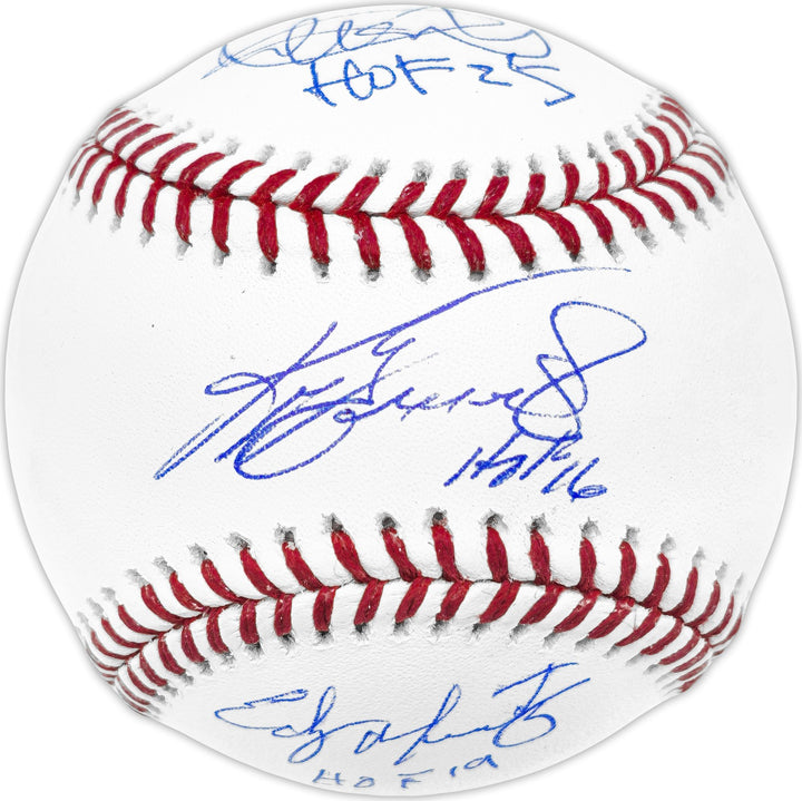 Ichiro Suzuki Ken Griffey Jr Edgar Martinez Auto Baseball Mariners "HOF" Beckett