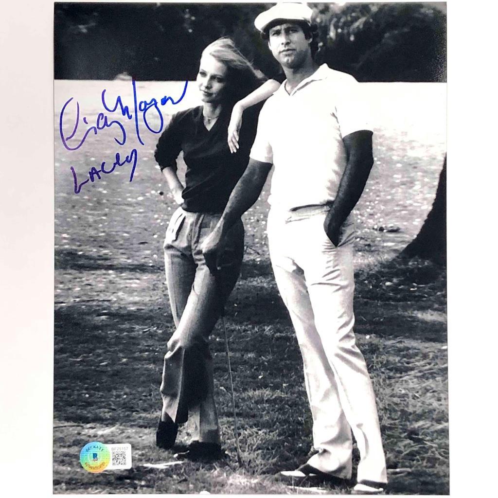 Cindy Morgan "Lacey" inscription signed Caddyshack 8x10 Photo BAS autograph holo