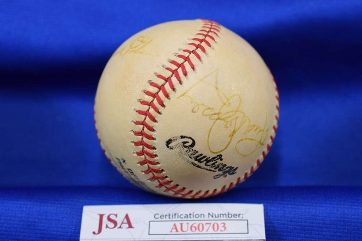 Rick Dempsey Claude Osteen JSA COA Autograph National League Signed Baseball