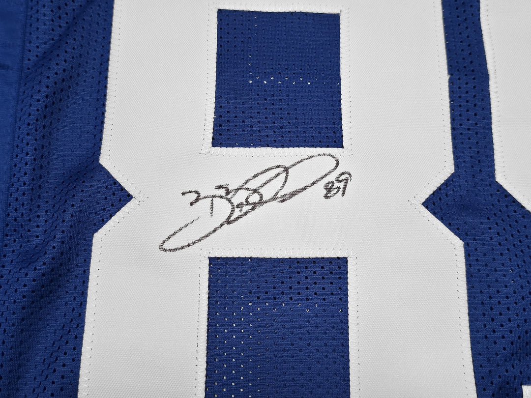 Seattle Seahawks Brian Blades Signed Throwback Blue Jersey MCS Holo