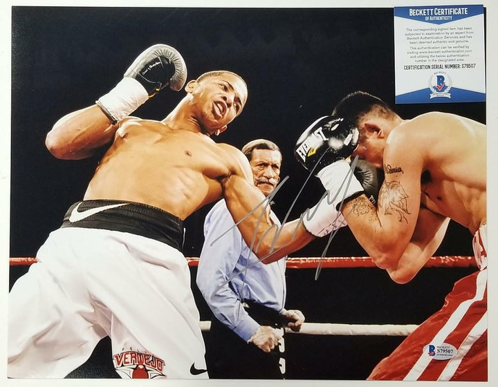 Felix Verdejo signed 11x14 photo #3 Boxing Autograph ~ Beckett BAS COA