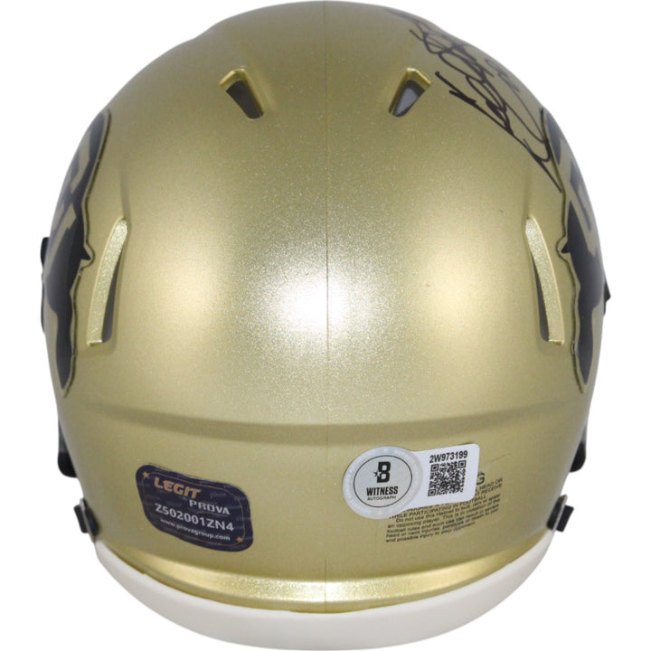 Kordell Stewart Autographed/Signed Colorado Buffaloes Mini Helmet Beckett 50809