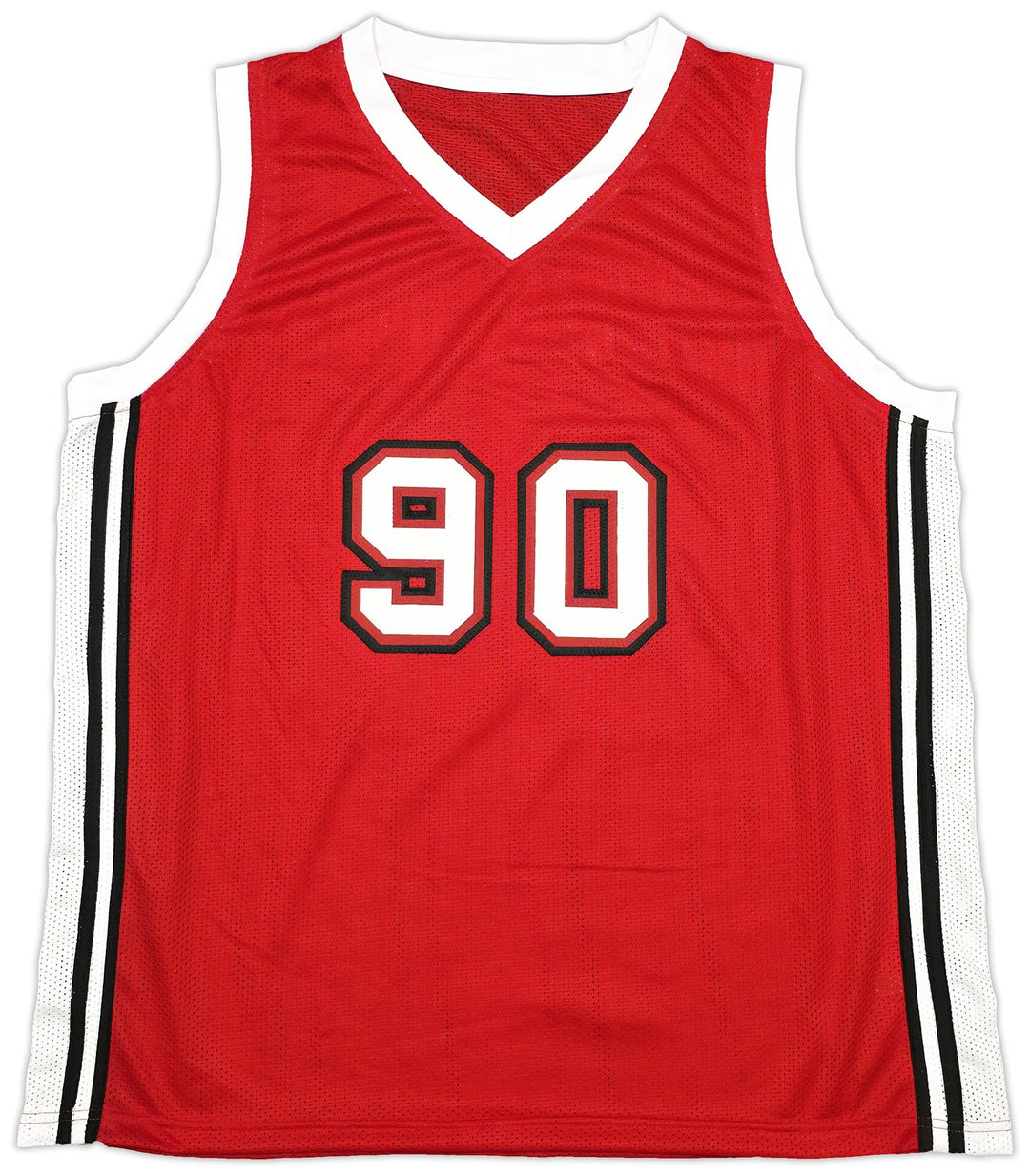 UNLV Runnin Rebels 1990 NCAA Champs Auto Red Jersey 13 Sig Larry Johnson Beckett