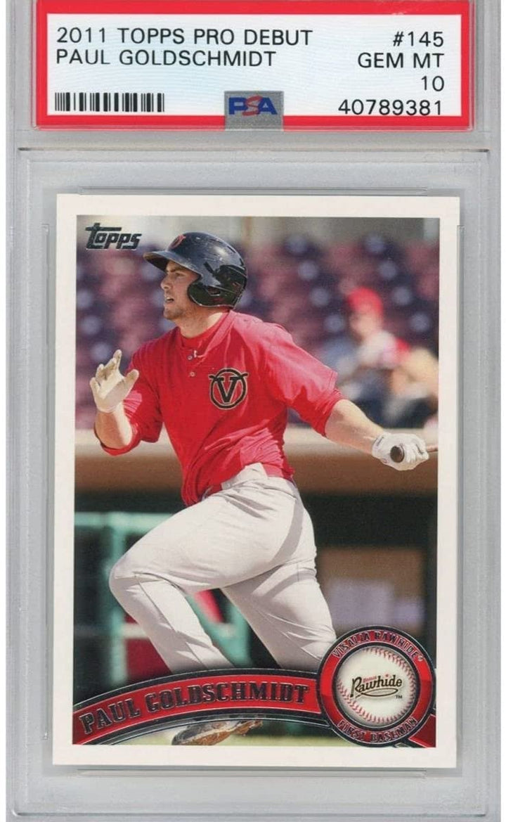 Graded 2011 Topps Pro Debut Paul Goldschmidt #145 Rookie RC Card PSA 10