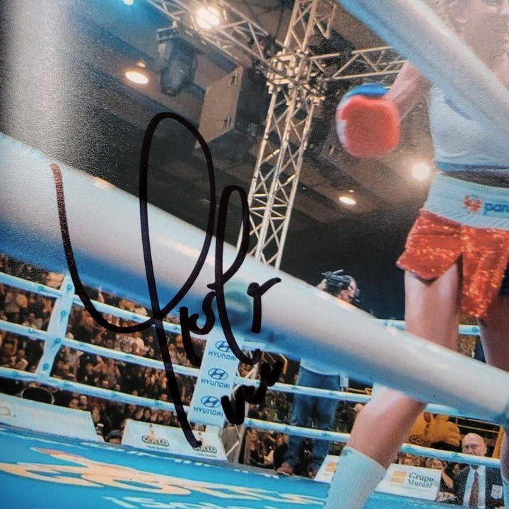 Yokasta Yoka Valle signed Boxing 8x10 photo #5 autograph ~ Beckett BAS Holo
