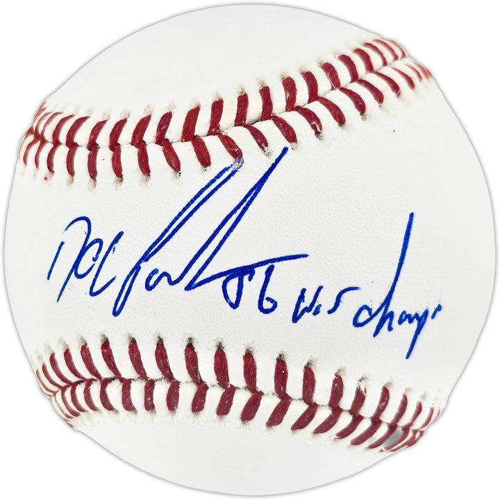 Dwight "Doc" Gooden Auto MLB Baseball Mets "86 W.S. Champs" (Smudge) Beckett Wit