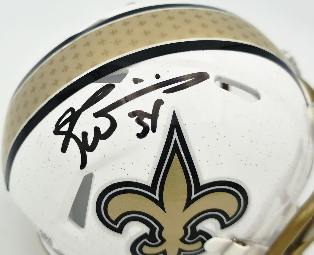 Ricky Williams Signed New Orleans Saints 2025 Alternate Speed Mini Helmet JSA