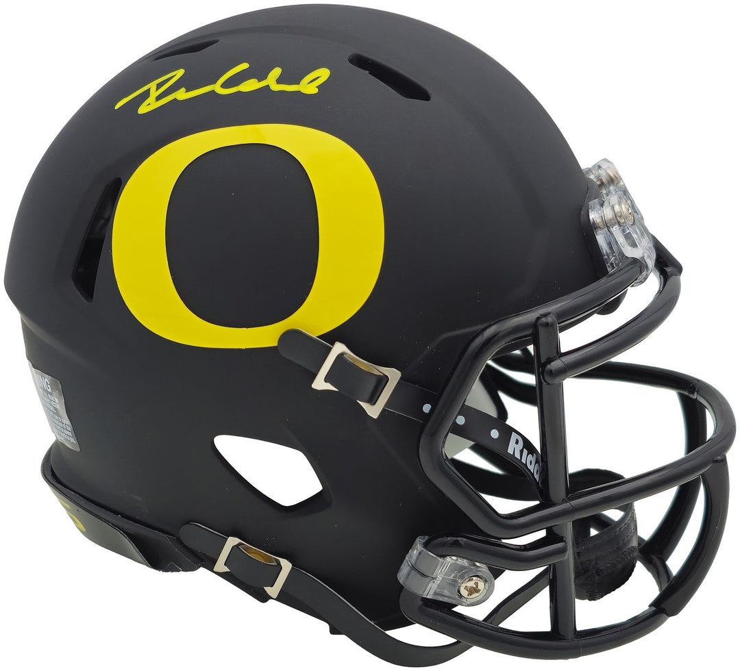 Dillon Gabriel Signed Oregon Ducks Black Speed Mini Helmet Beckett Witness
