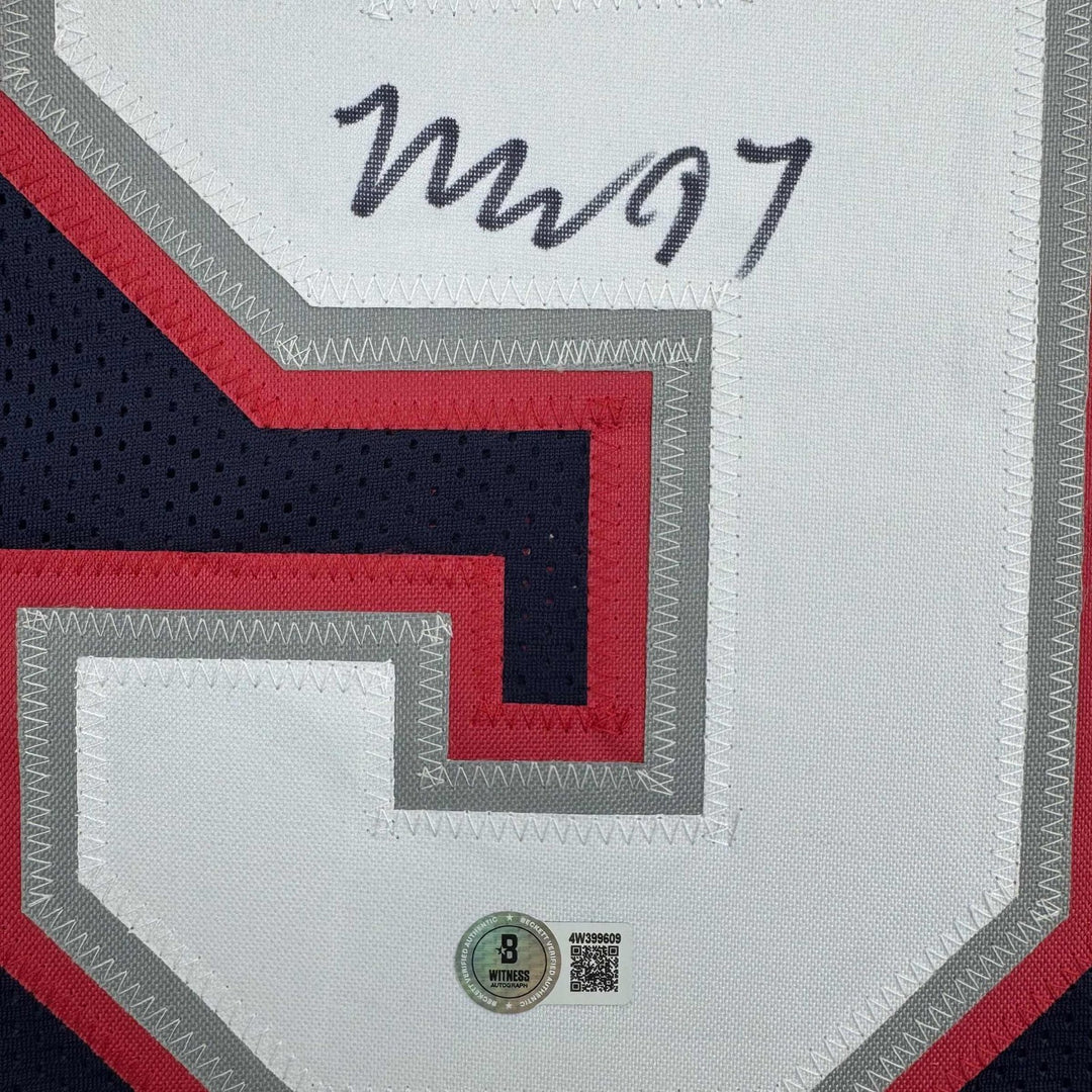 Autographed/Signed Milton Williams New England Blue Jersey Beckett BAS COA