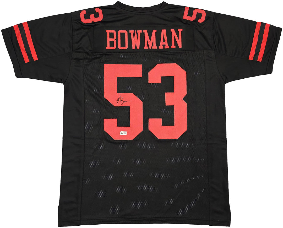 San Francisco 49ers NaVorro Bowman Signed Black Jersey Beckett Witness