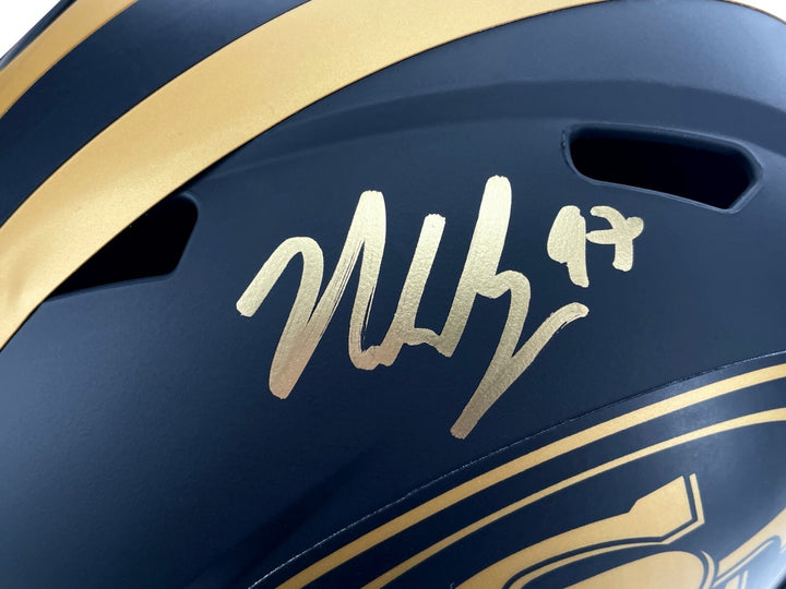 Nick Bosa Autographed San Francisco 49ers F/S Speed Eclipse Helmet BAS Signed