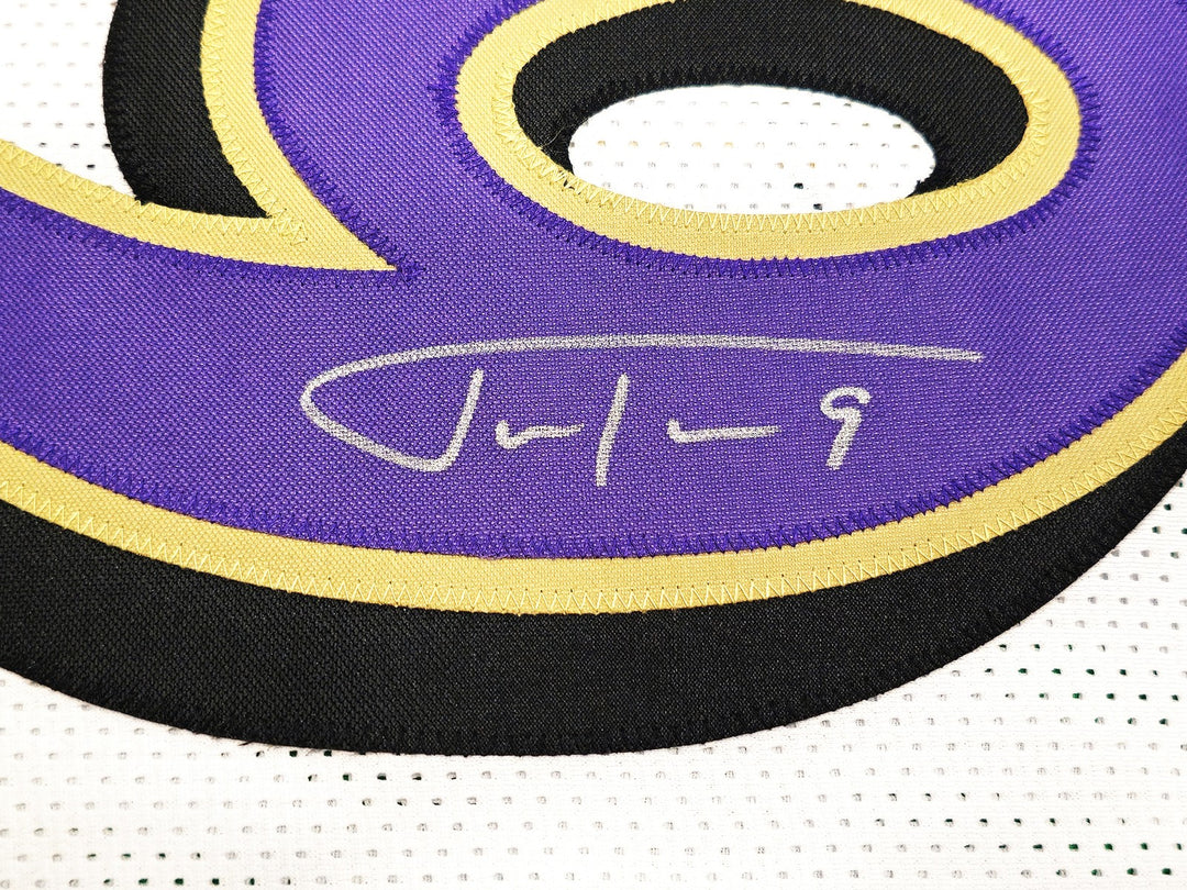 Baltimore Ravens Justin Tucker Autographed Signed White Jersey JSA