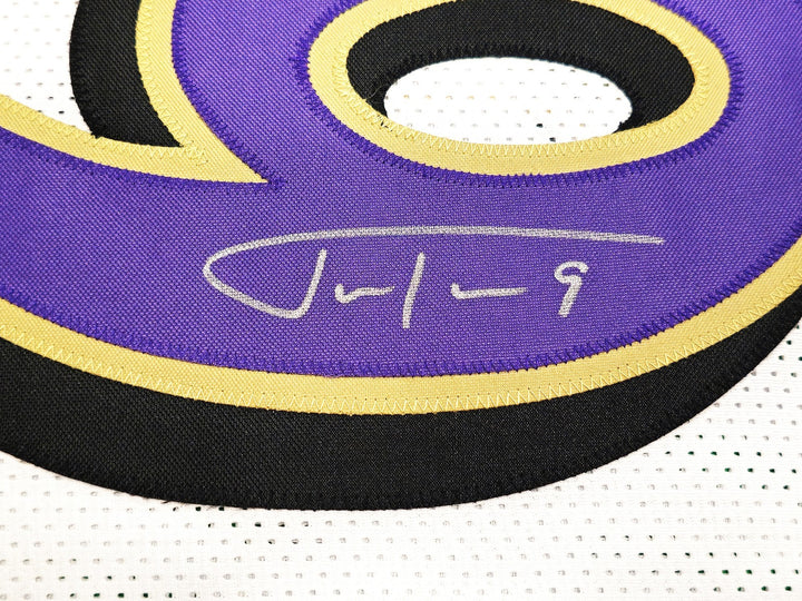 Baltimore Ravens Justin Tucker Autographed Signed White Jersey JSA