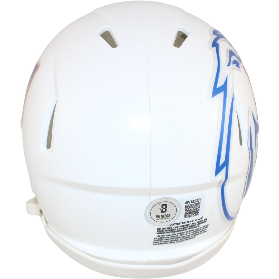 Ashton Jeanty Autographed Boise State Broncos Mini Helmet Beckett Witness 53204