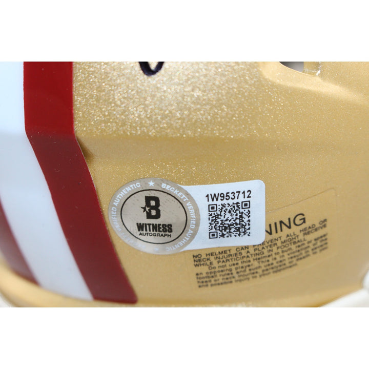 Ricky Pearsall Autographed San Francisco 49ers Mini Helmet Beckett 53652