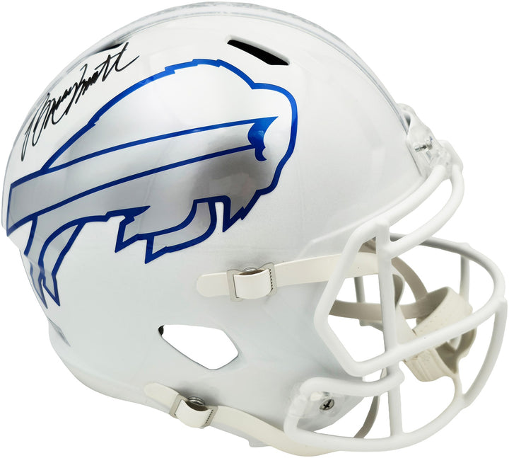 Bruce Smith Signed Bills Rivalries Full Size Speed Helmet BAS Witness