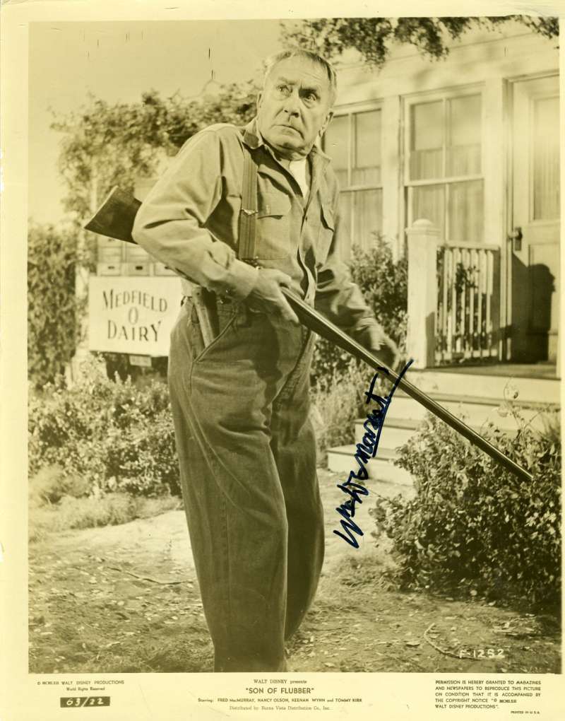 William Demarest Psa Dna Son Of Flubber  Signed 8x10 Photo Autograph Authentic