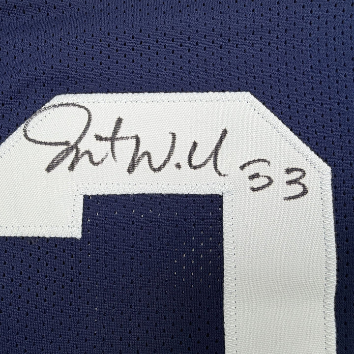 Autographed/Signed Javonte Williams Dallas Thanksgiving Jersey Beckett COA
