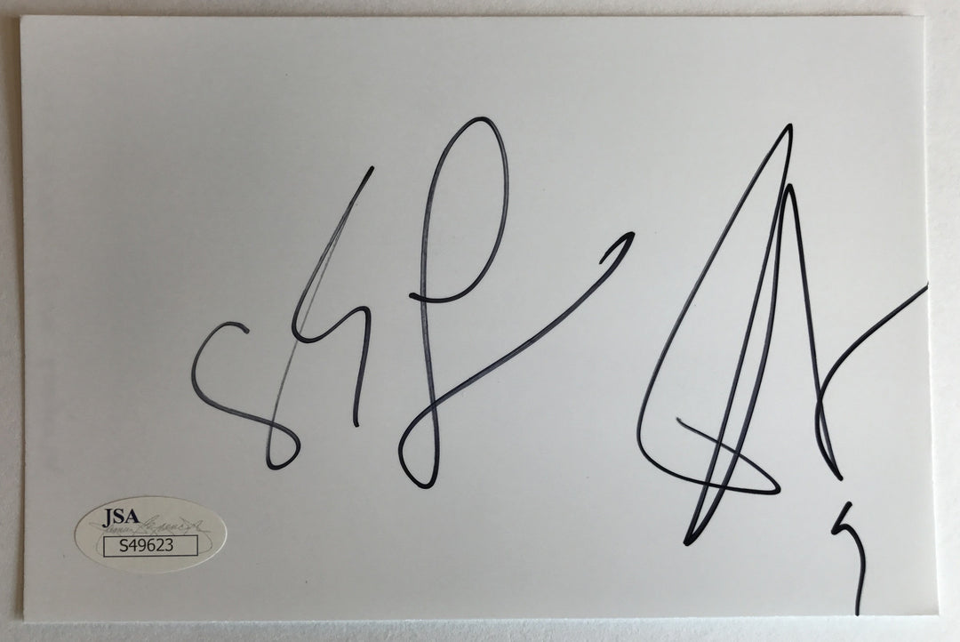 Tony Parker Eva Longoria Dual Signed 4x6 Autograph JSA COA Housewives Spurs