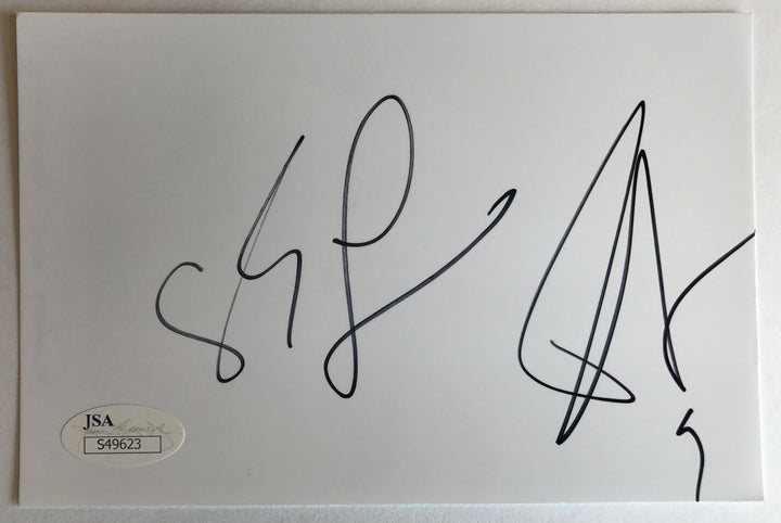 Tony Parker Eva Longoria Dual Signed 4x6 Autograph JSA COA Housewives Spurs