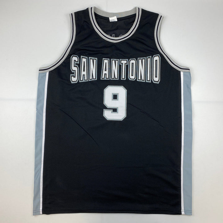 Autographed/Signed Tony Parker San Antonio Black Jersey JSA COA Auto