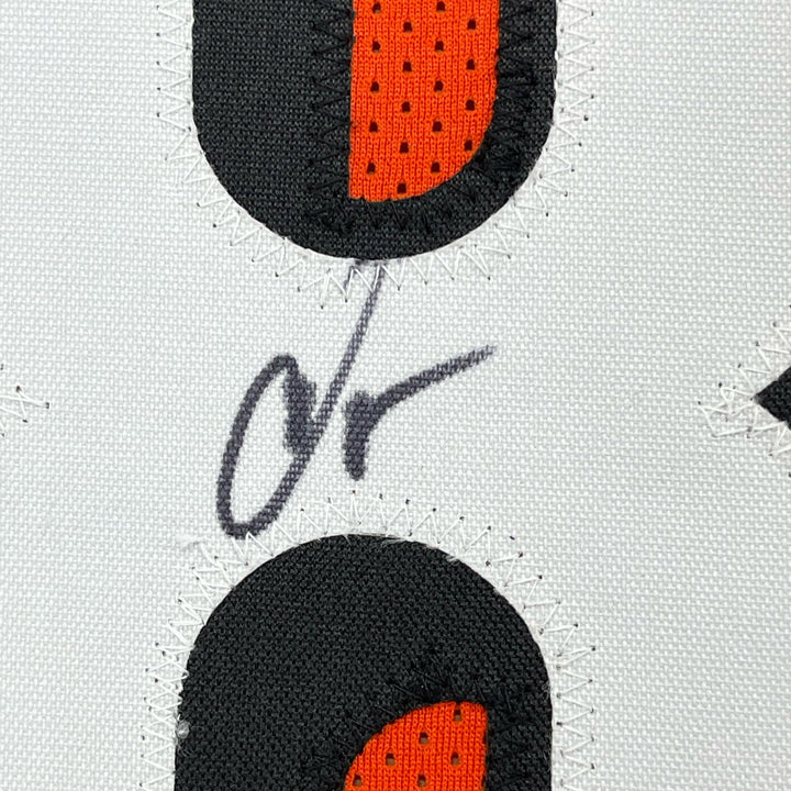 Framed Signed Chad Ochocinco (Johnson) 35x39 Orange Jersey JSA COA