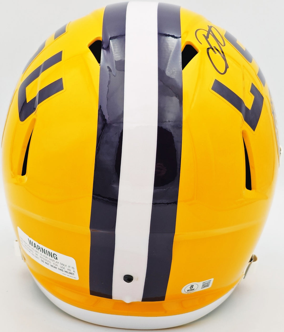 Odell Beckham Jr. Auto LSU Tigers Yellow Full Size Speed Replica Helmet Beckett