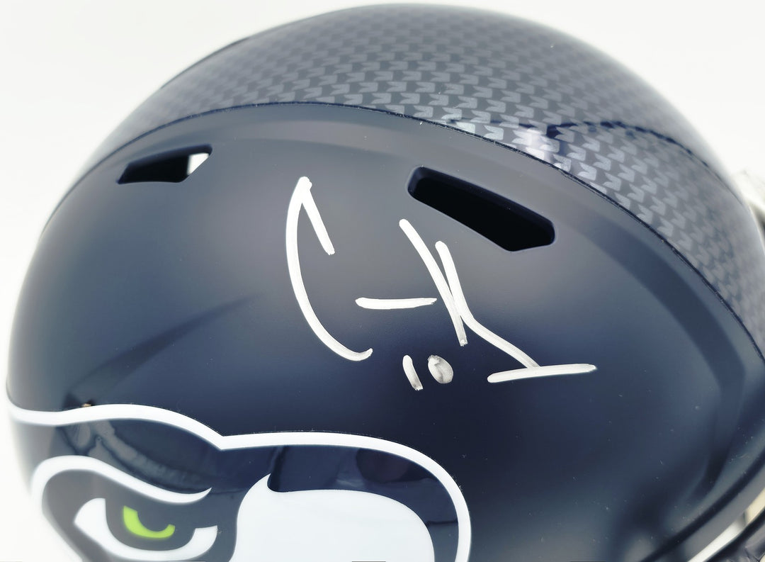Cooper Kupp Signed Seahawks Blue Full Size SB LX Champions Logo Speed Replica