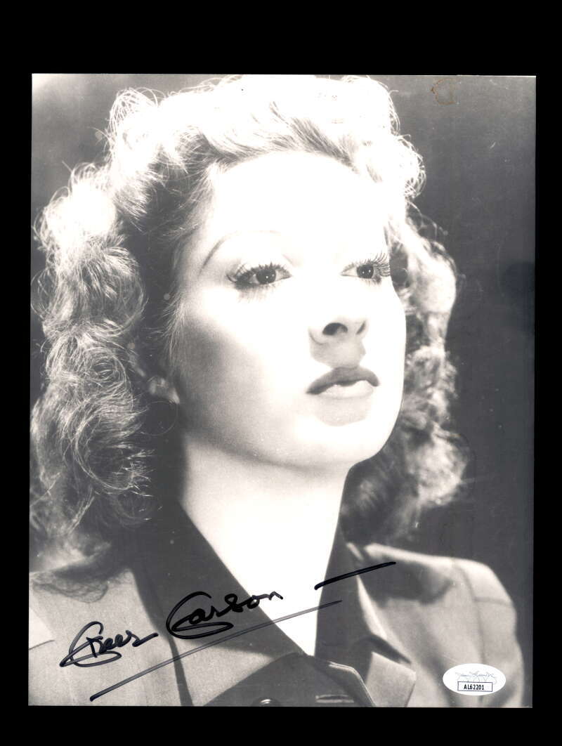 Greer Garson JSA Cert Signed 8x10 Photo Autograph