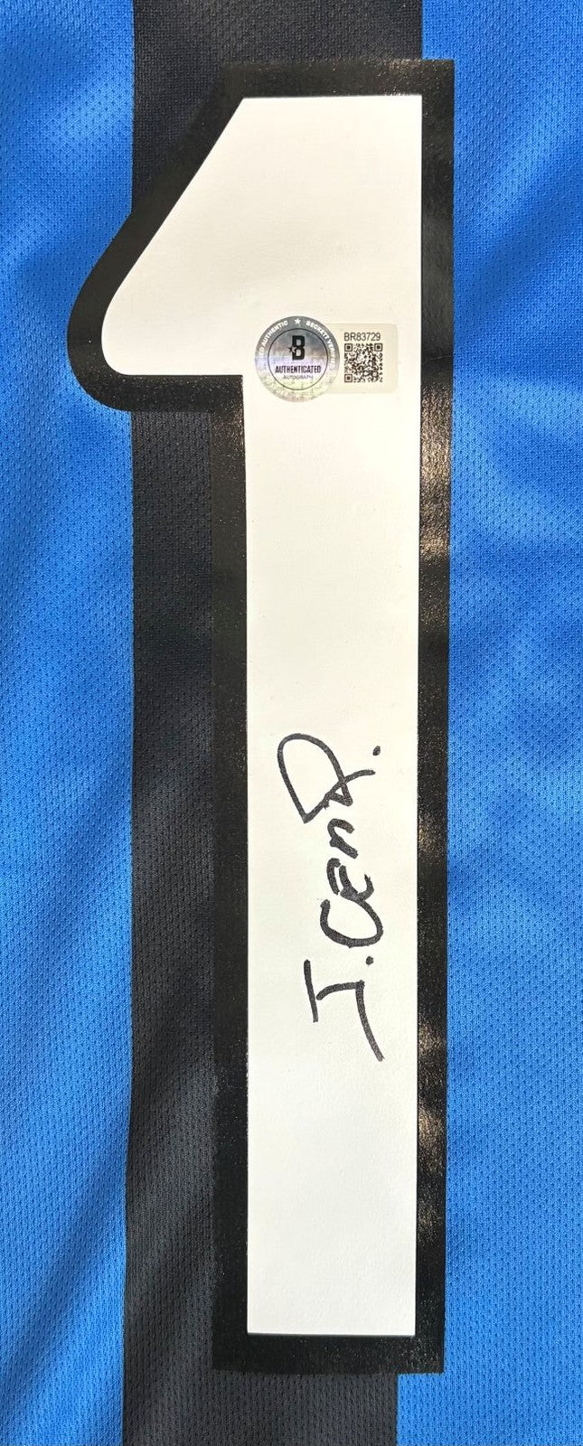 Julio Cesar Signed Inter Milan Nike Blue Soccer Jersey BAS