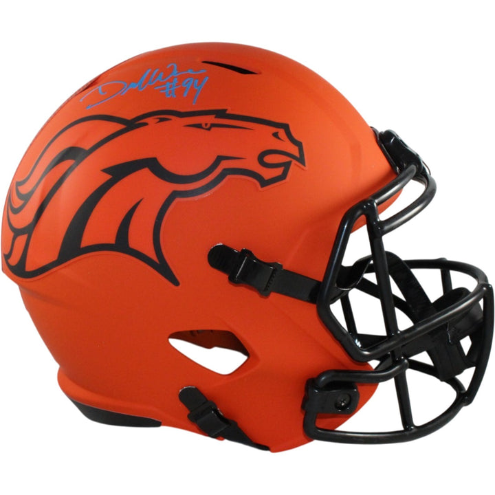 Demarcus Ware Autographed Denver Broncos F/S Rave Helmet Beckett Witness 56369