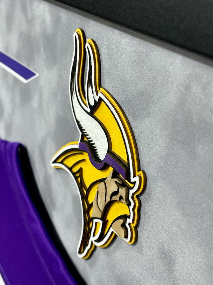 Adrian Peterson Autographed Minnesota Vikings Purple Jersey Framed BAS Signed