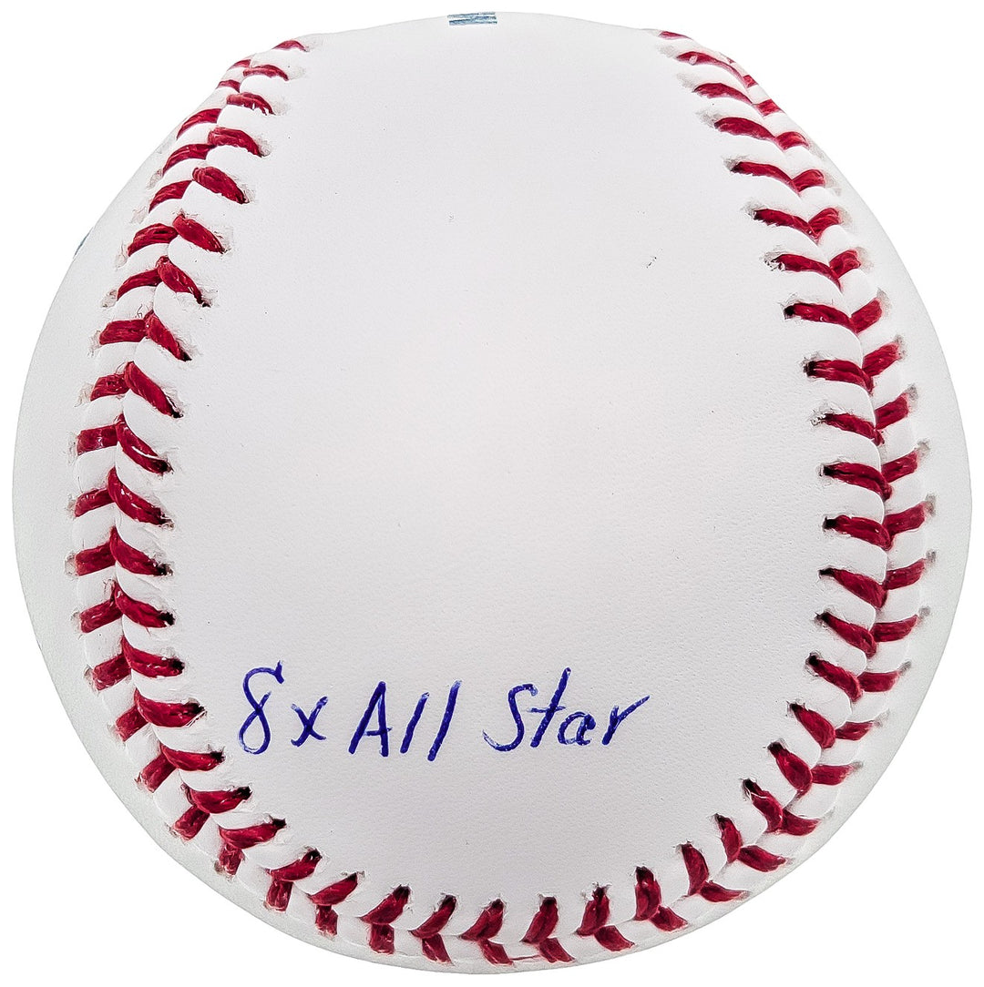 Andre Dawson Signed MLB Baseball Montreal Expos Statball 6 Stats Beckett